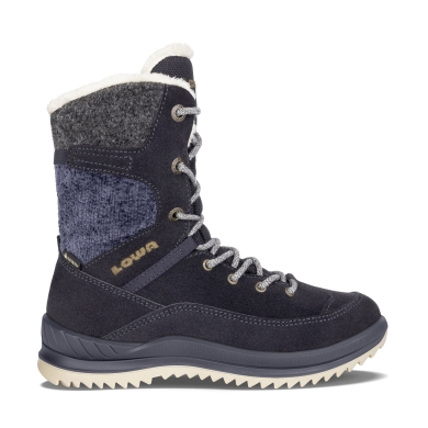 Lowa Winter Boots Bianca GTX (suede leather, waterproof) navy blue Kids